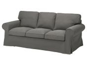 Sofa EKTORP IKEA szara, bardzo dobry stan, kanapa 3 osobowa