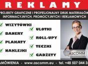 Wizytówki, ulotki, plakaty, foldery, banery, naklejki, projekty graficzne i druk