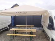 Parasol parasole ogrodowe stoły biesiadne krzesła namioty Wynajem