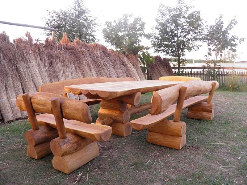 Meble ogrodowe,drewniane ,ławka,stół,hustawki dostawa Chojnice - Zdjęcie 1