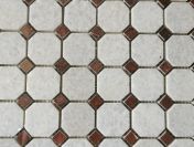 Mozaika kamienna z marmuru CRISTAL WHITE/ALICANTE