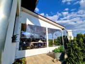 Plandeka na taras na wymiar – zabudowa tarasu folia okna