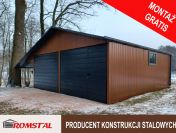 Garaż Blaszany DREWNOPODOBNY 9x6 m - Złoty dąb - Romstal