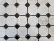 Mozaika Marmurowa CRISTAL WHITE/NERO MARQUINA 30,5x30,5x1 poler