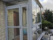 Wiatrołap, zabudowa wejścia, obudowa ganku