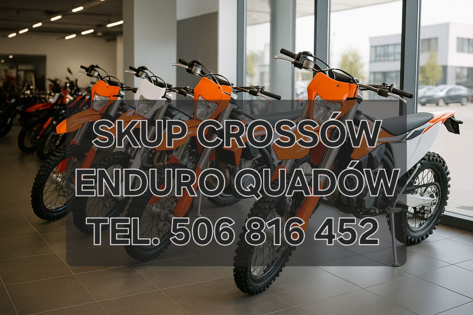 SKUP MOTOCYKLI CROSS CROSSY CROSSÓW ENDURO QUADÓW ATV SPRAWNYCH I USZKODZONYCH Kraków - Zdjęcie 1