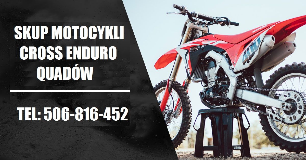 SKUP MOTOCYKLI CROSS CROSSY CROSSÓW ENDURO -SPRAWNE I USZKODZONE- DOJEŻDŻAMY Kraków - Zdjęcie 1