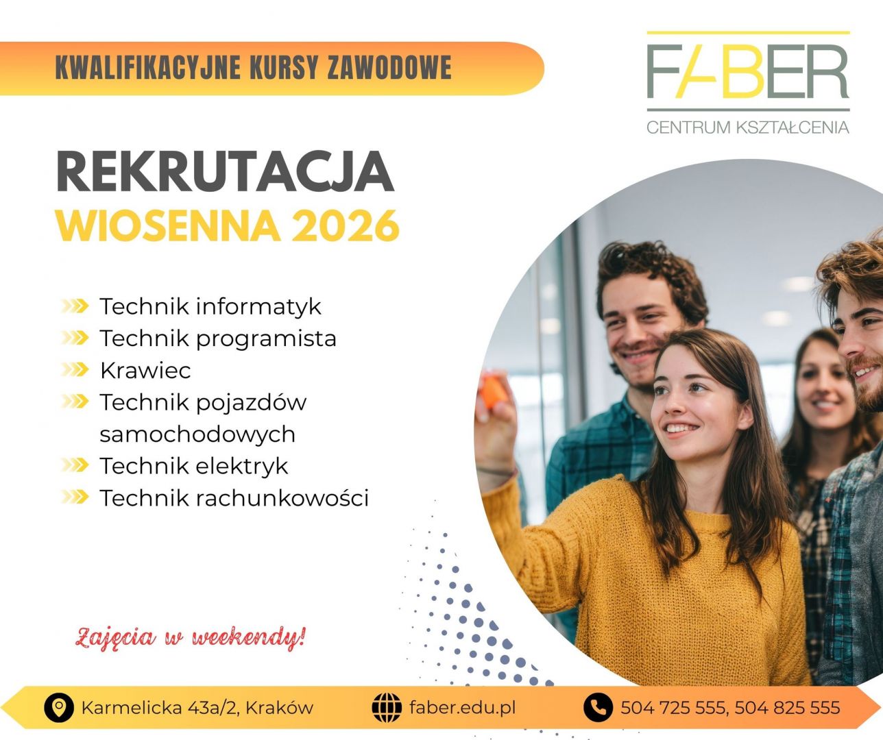 Kwalifikacyjne kursy zawodowe Kraków, kursy stacjonarne Kraków - Zdjęcie 1