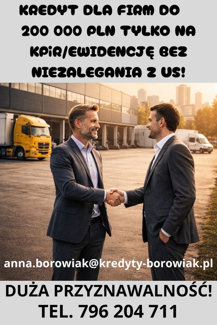 KREDYT DLA FIRM DO 200 000 PLN NA UPROSZCZONYCH ZASADACH! Kraków - Zdjęcie 1