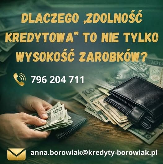 Dlaczego „zdolność kredytowa” to nie tylko wysokość zarobków? Kraków - Zdjęcie 1