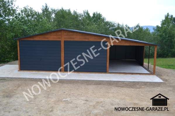 Garaż blaszany 6x5 konstrukcja profil ocynk  - Zdjęcie 1