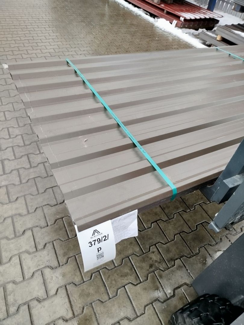 Blacha dachowa, trapez T-18 brązowy połysk - pakiety - HIT!  - Zdjęcie 1