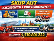 Skup aut uszkodzonych, aut powypadkowych z DOJAZDEM do Klienta | Odbiór lawetą