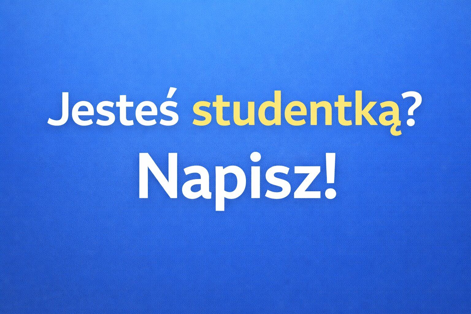 Poznam studentkę  - Zdjęcie 1