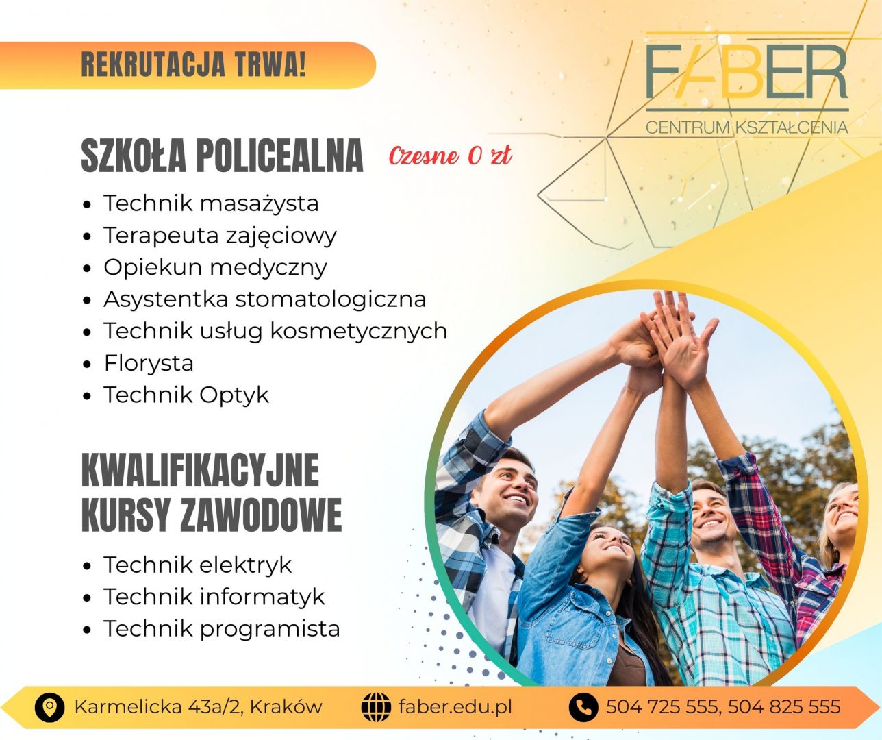 Szkoła policealna Kraków. Rekrutacja trwa [marzec 2026] Kraków - Zdjęcie 1