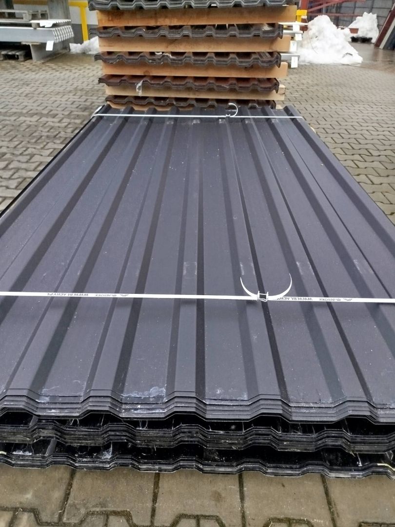 Blacha T-13/T-18 grafit. Paczki po 50 arkuszy. Kolbuszowa - Zdjęcie 1