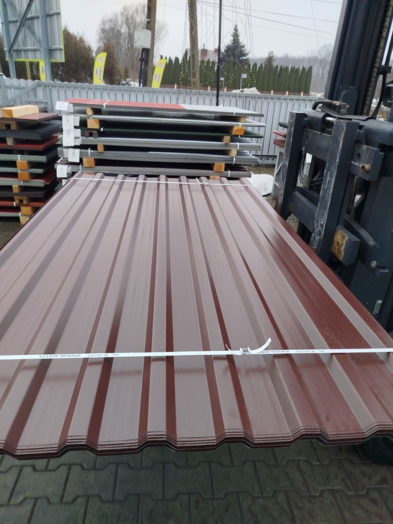 Blacha trapezowa brąz - pakiety 50 sztuk. Tanio i od ręki Kolbuszowa - Zdjęcie 1