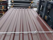 Blacha trapezowa brąz - pakiety 50 sztuk. Tanio i od ręki