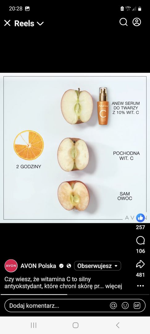 SERUM DO TWARZY Z NATURALNĄ WITAMINĄ C Z POMARAŃCZY Kraków - Zdjęcie 1