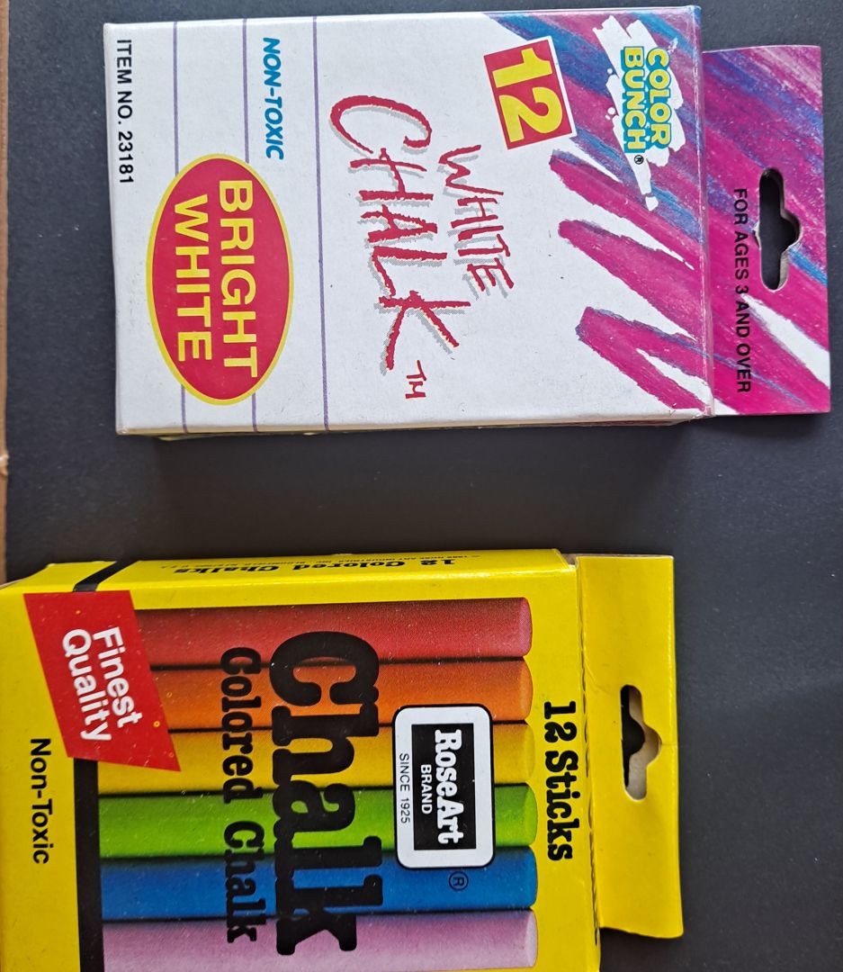 Tabliczka i kreda biała i kolorowa do pisania Kraków - Zdjęcie 1