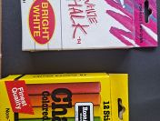 Tabliczka i kreda biała i kolorowa do pisania