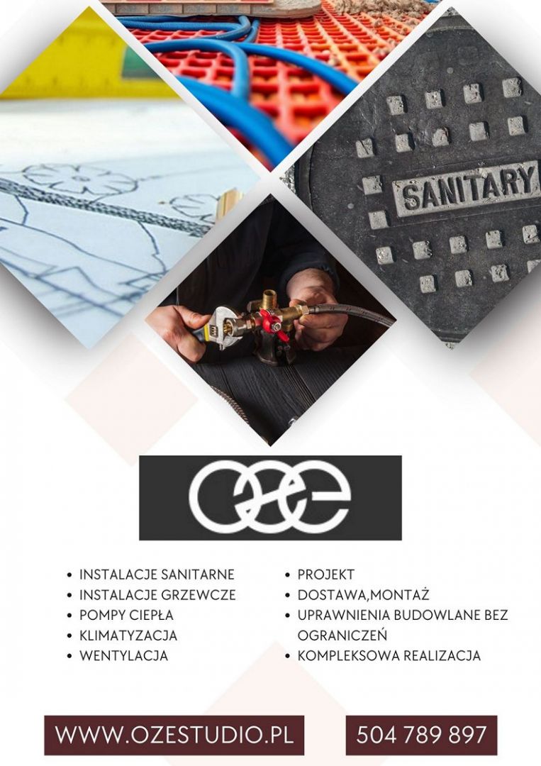INSTALACJA KLIMATYZACJI OGRZEWANIE PODŁOGOWE POMPY CIEPŁA STUDIO PROJEKT Białystok - Zdjęcie 1