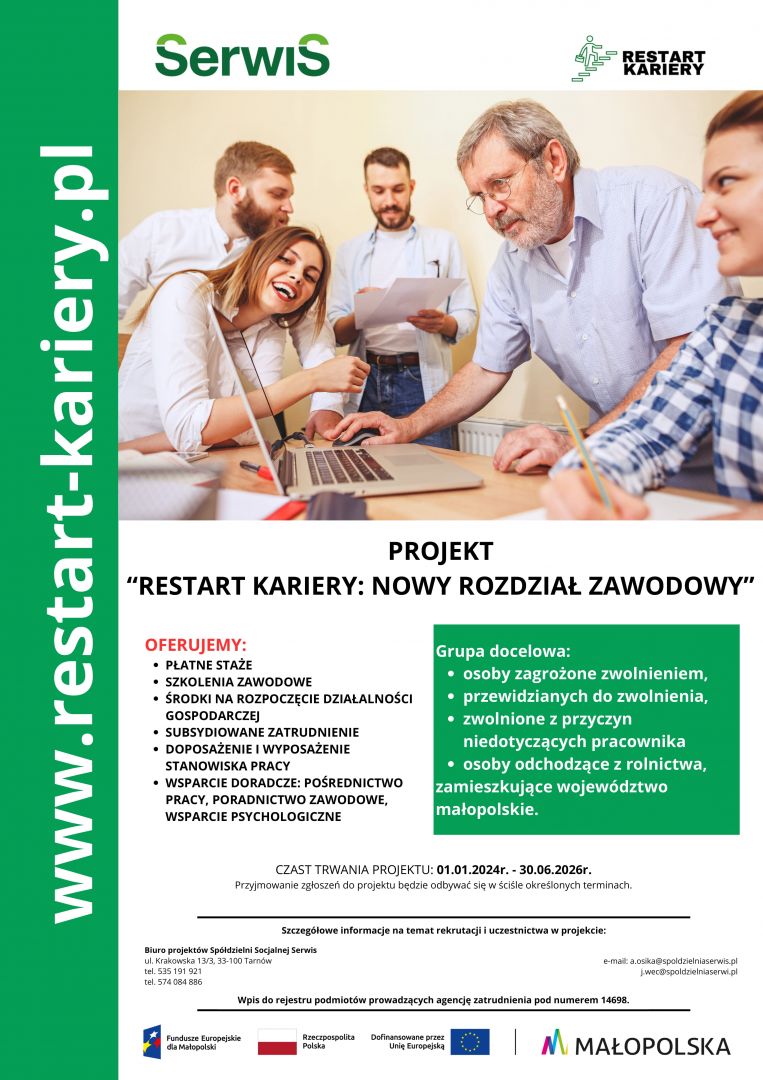 Projekt „Restart Kariery – Nowy Rozdział Zawodowy”  - Zdjęcie 1