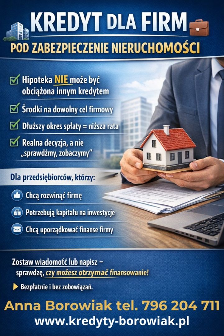 Masz firmę i wolną nieruchomość? Zamień ją na kapitał dla swojego biznesu! Kraków - Zdjęcie 1