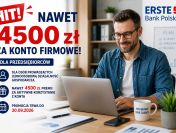Nawet 4500 zł za konto firmowe w Erste Bank