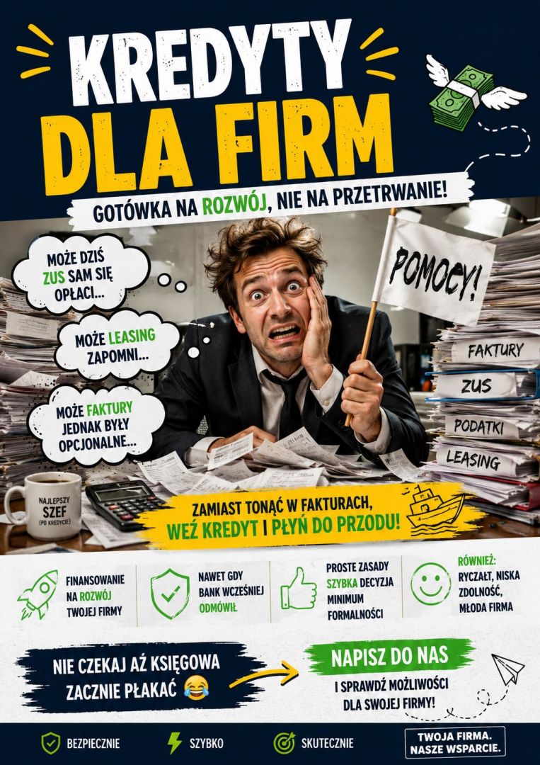 ZDOLNOŚĆ KREDYTOWA LEŻY? SPRAWDŹ INNE OPCJE! FINANSOWANIE DLA FIRM BEZ SPINY Kraków - Zdjęcie 1