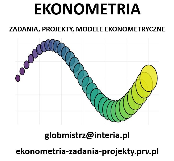 EKONOMETRIA - ZADANIA, PROJEKTY, MODELE EKONOMETRYCZNE Kraków - Zdjęcie 1