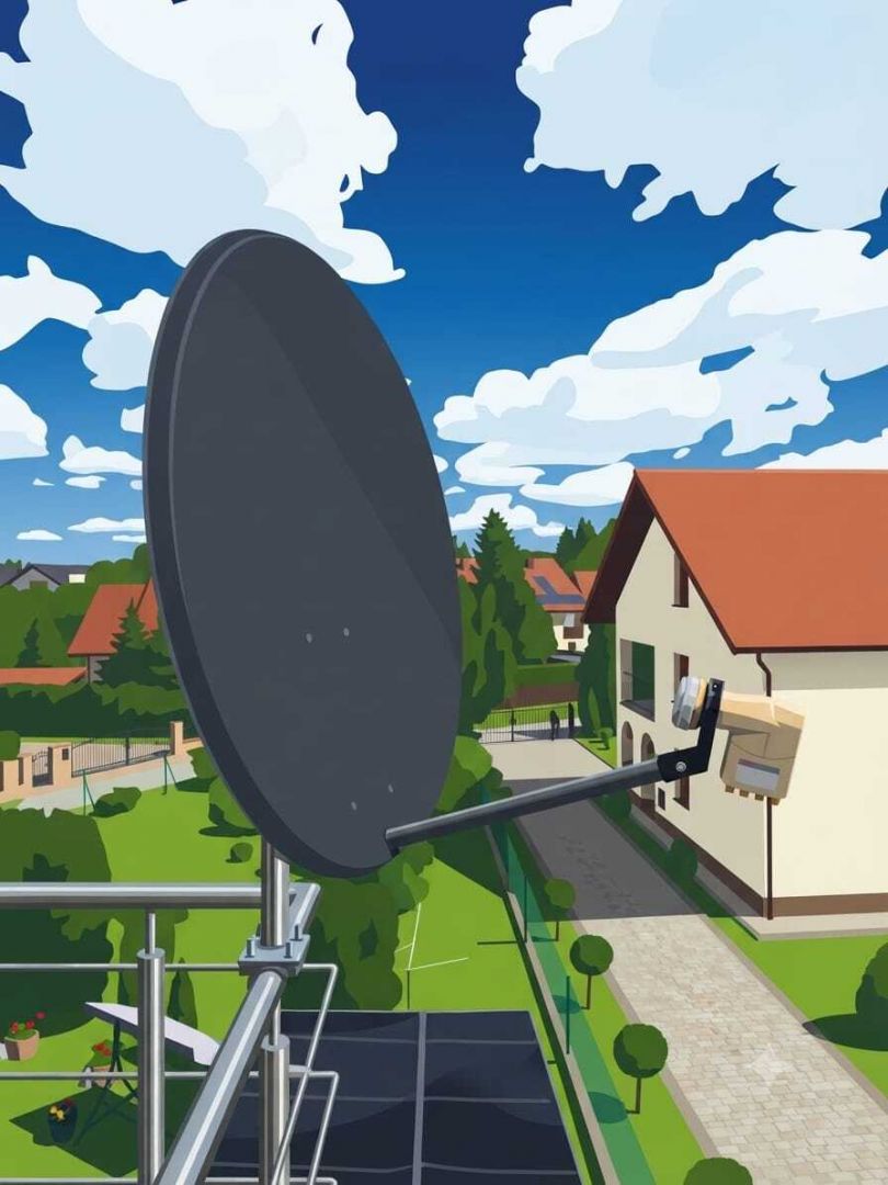 MONTAŻ USTAWIANIE SERWIS ANTEN SATELITARNYCH POLSAT BOX  TELEWIZJA NAZIEMNA KRAKÓW - Zdjęcie 1