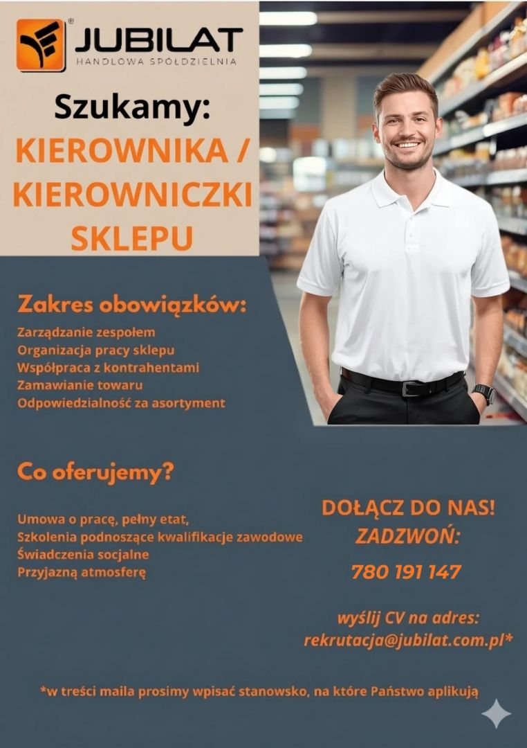 Kierownik / Kierowniczka Sklepu  - Zdjęcie 1