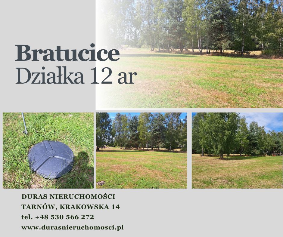 Bratucice gm. Rzezawa działka budowlana 12 ar Bratucice - Zdjęcie 1