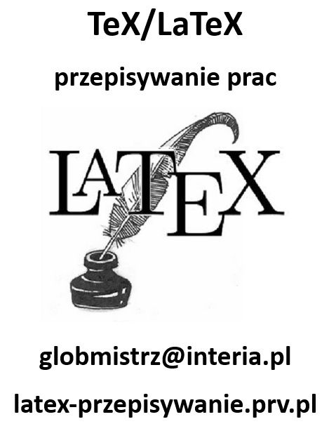 LATEX - SKŁAD TEKSTÓW MATEMATYCZNYCH, PRZEPISYWANIE PRAC Kraków - Zdjęcie 1