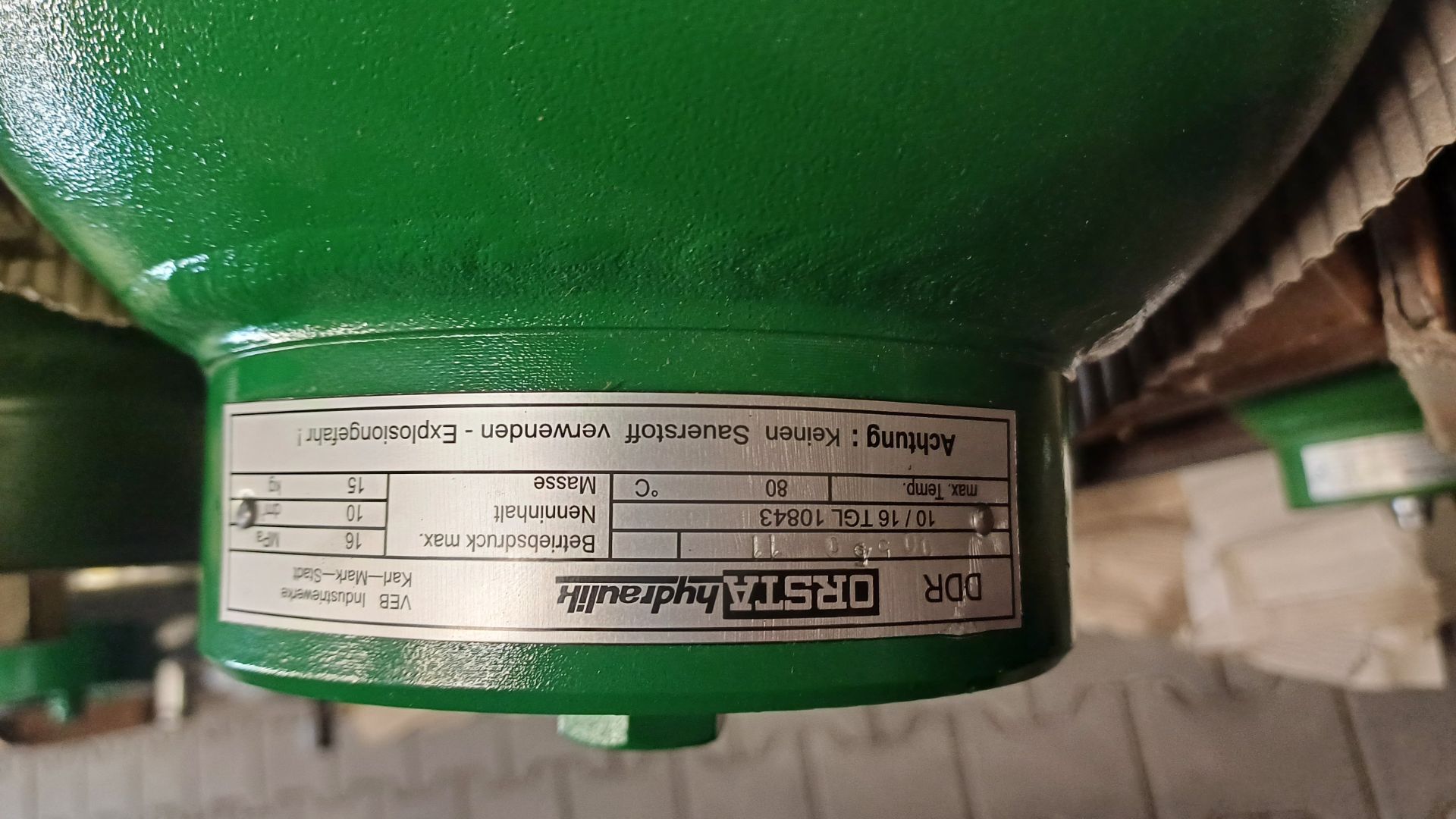 Hydroakumulator ORSTA 25l/160 bar TGL 10843 tel. 601273528  - Zdjęcie 1