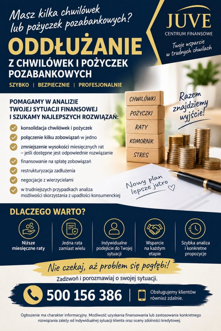 Konsolidacja pożyczek i chwilówek Kraków - Zdjęcie 1