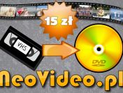 Przegrywanie VHS na DVD Kraków - 15 zł za CAŁĄ kasetę