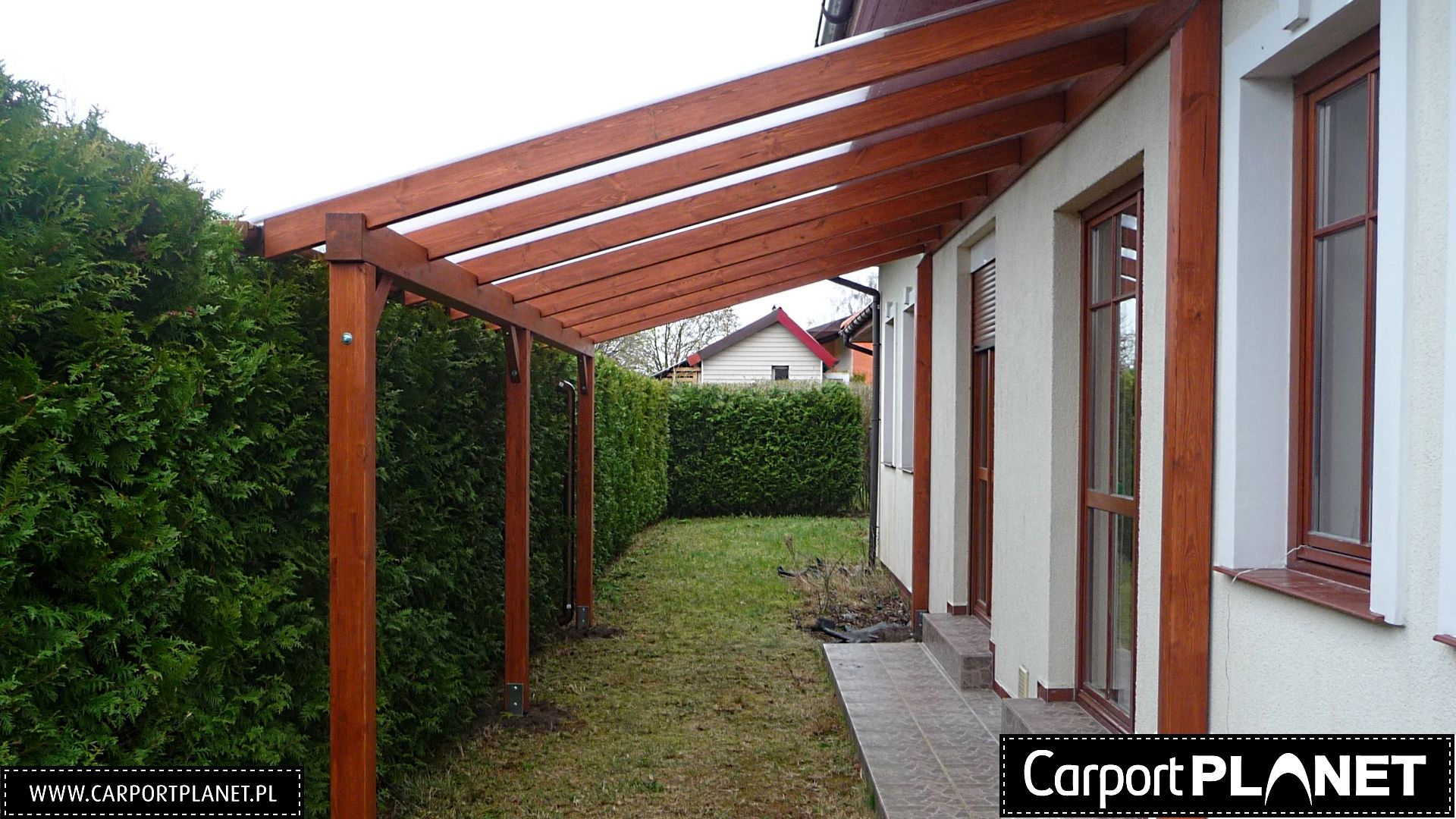 Drewniana Belke O Dlugosci 7 5 M Rozcieto Zadaszenie tarasu z drewna pergola drewniana zadaszenia tarasów, Kielce