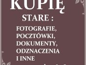 Skup starych FOTOGRAFII - kupię stare zdjęcia dokumenty odznaczenia pocztówki